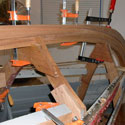 Restored Wood Boat Frame